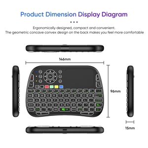 El más bienvenido M9 Mini teclado inalámbrico Control remoto Mouse Keyboard Combo Support Touchpad Voice para TV Phone - Product Image 4