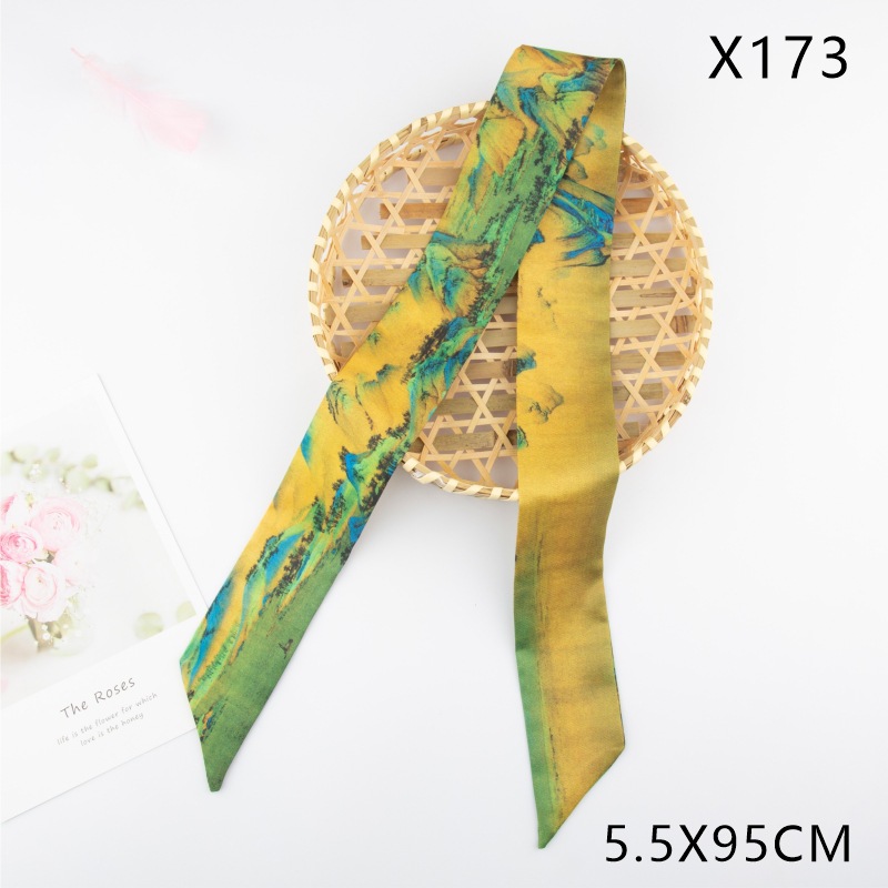 X173 twill chn style thousand miles of rivers and mountains