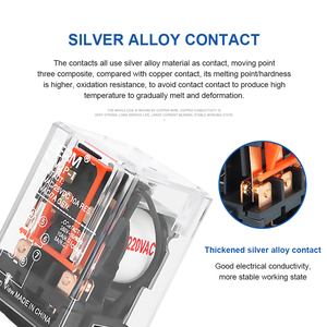 Bem (MK) Rơle trung gian 2p-i Bem (MK) 3p-i Rơle nhỏ 11 Chân 8 chân 220V 24V 12V với rơle điện từ cơ sở - Product Image 5