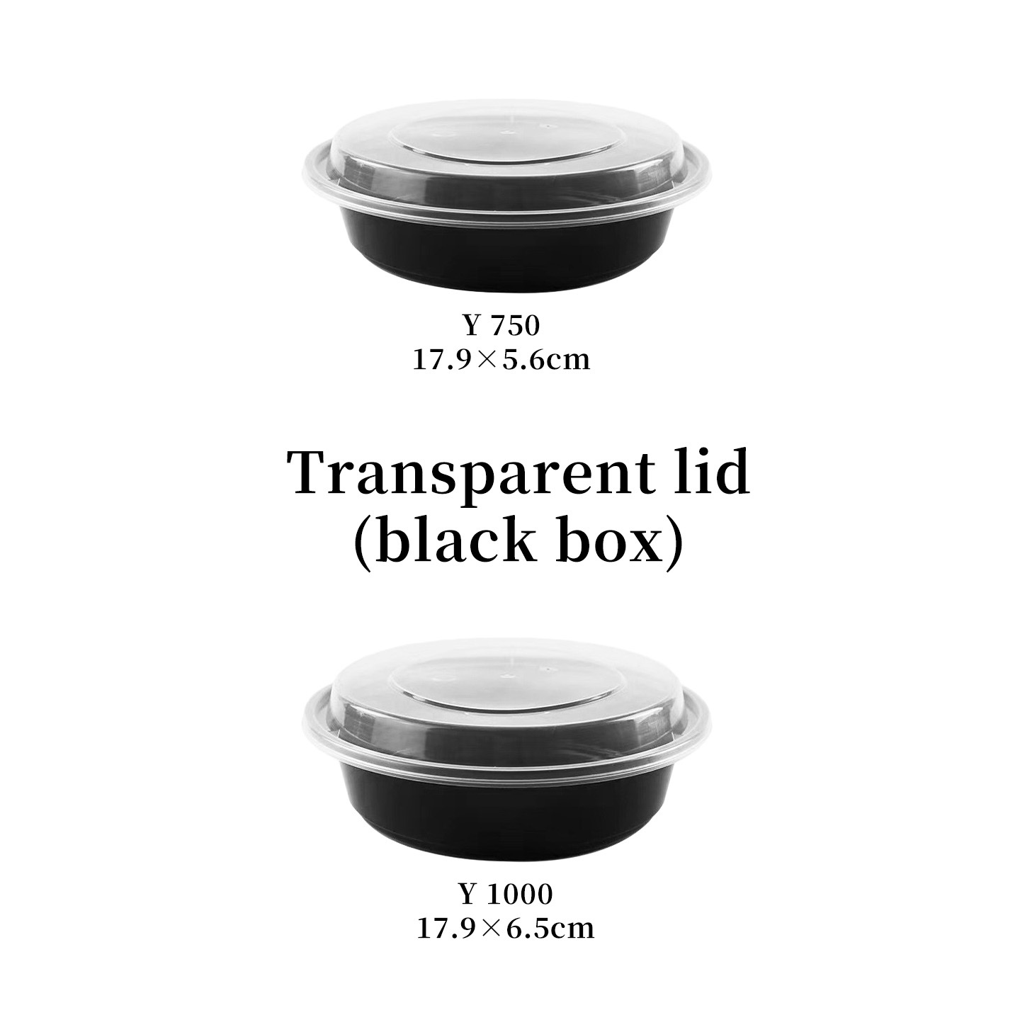 Transparent lid Black box