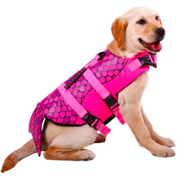 חגורת הצלת חיות מחמד עבור כלבים שחייה מתכוונן בטיחות רעיוני אפוד גור בגדי כלב חיים Jacket חיות מחמד בגד ים