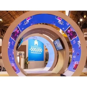 Yüksek çözünürlüklü 360 eğrisi P1.5 pp2.5 P2.5 P4 Led yumuşak ekran kapalı 3 D reklam ticaret Led ekran esnek ekran - Product Image 3