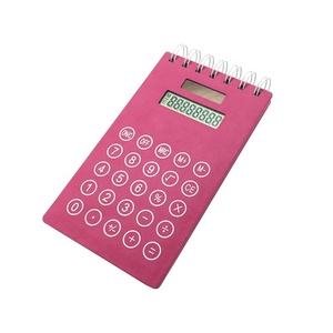Cuaderno de 8 dígitos multifunción creativo logotipo personalizado barato de energía Solar de promoción kraft regalo nota calculadora - Product Image 1