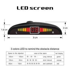 LED Parking <strong>Sensor</strong> <strong>System</strong> Warning Alarm Kit Car Reverse Backup Radar Buzzer With LED <strong>Display</strong> - Product Image 4