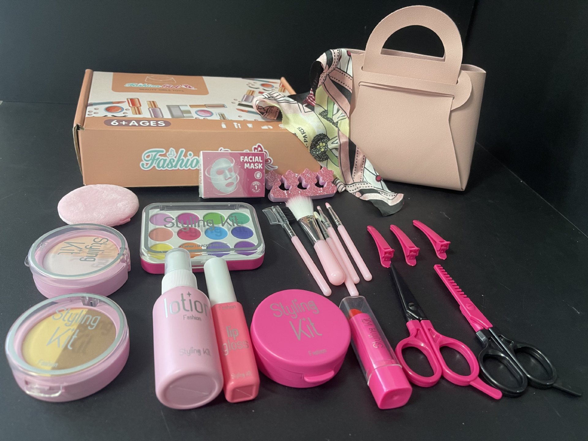 Ensemble de maquillage de simulation B Superhouse avec sac