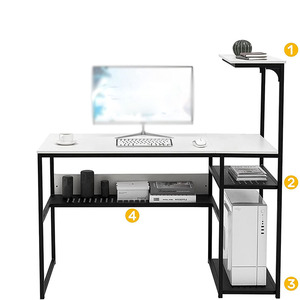 Wholesale Modern Style Top <strong>Computer</strong> Pc <strong>Computer</strong> Desks with Commodity Shelf - Product Image 3