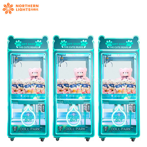廉价游乐园投币游戏机玩具自动售货机拱廊爪起重机机爪机带票据接收器 - Product Image 1