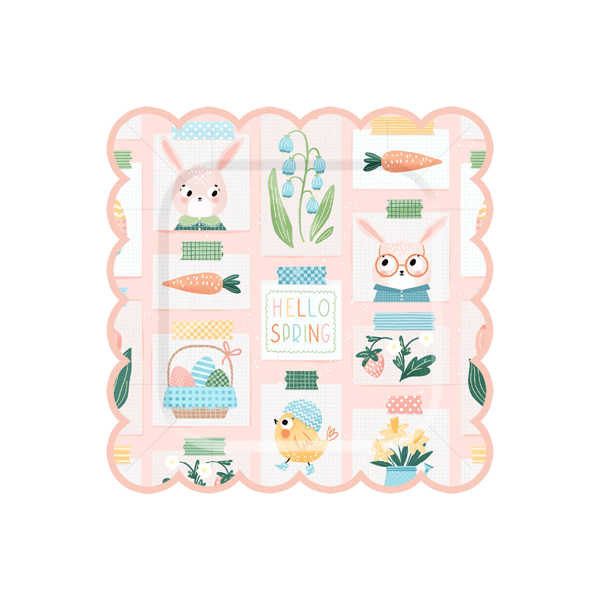 Plato de papel de 10.5 pulgadas * 8 unidades