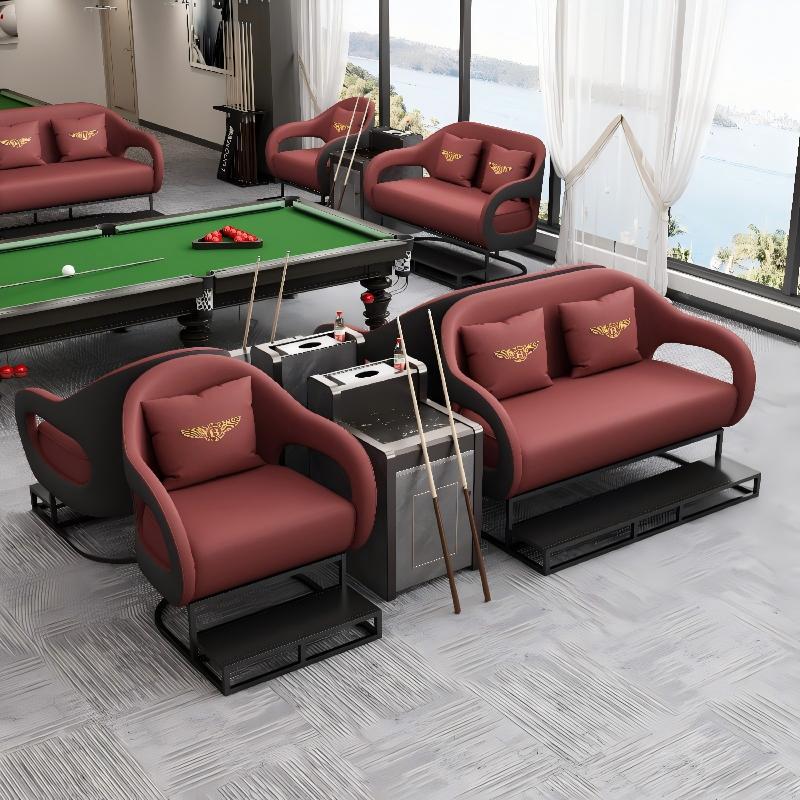 12-cabinet coffee table (burgundy and black)