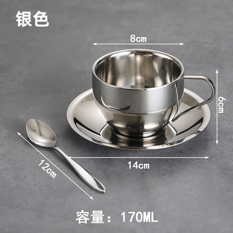 170ml Milan Coffee Mug (Silver)