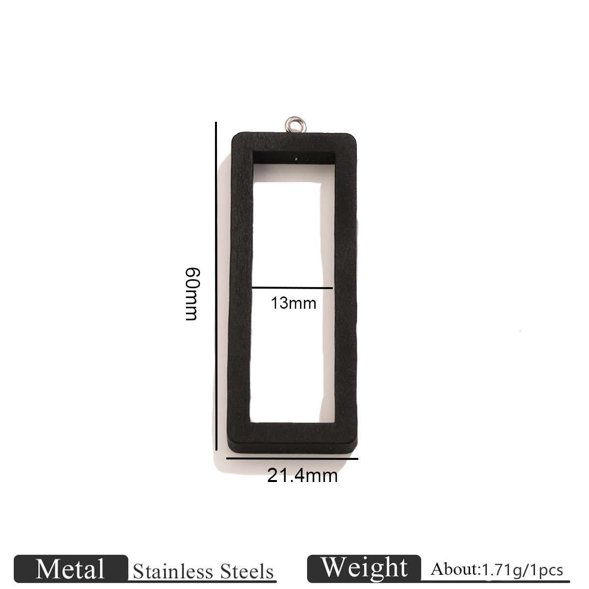 Narrow rectangular black