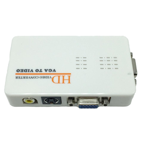 Adaptador de video por componentes a VGA con caja convertidora de monitor LCD a color Características Pantalla de salida AV