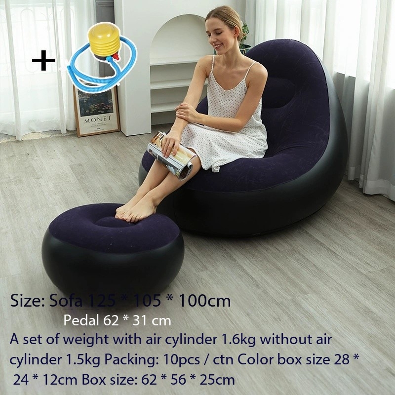Nouveau bleu marine + pompe à pied