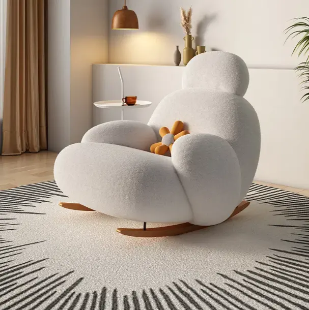 Singolo divano reclinabile sedia a dondolo soggiorno mobile braccio Chaise Leisure Chair soggiorno moderno per il tempo libero divano sedie