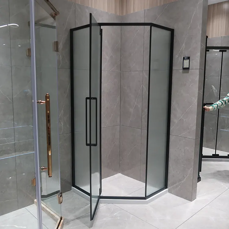 Odm Design personnalisé porte de douche en verre trempé clair pour salle de bain