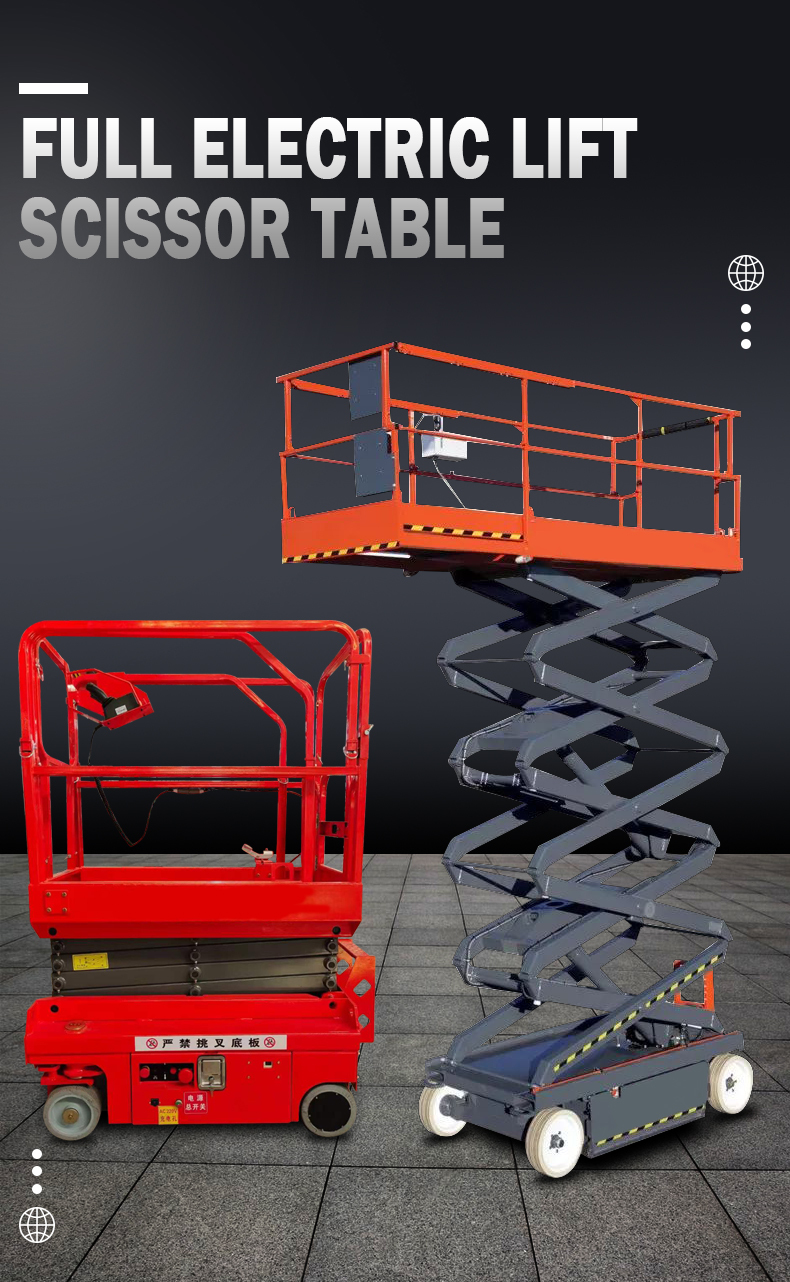 Fully automatic mobile lifting platform electric lift table 12m Elevator scissor lift table made in china cuntomizes