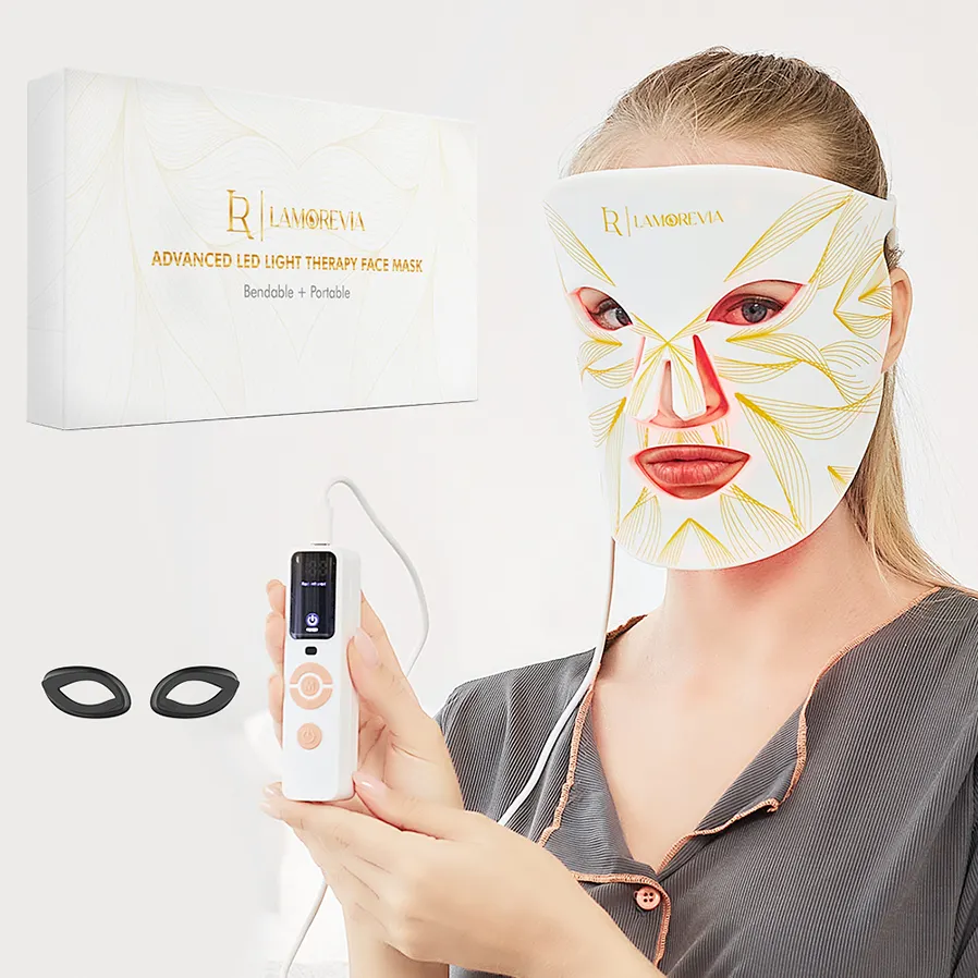 Máquina de terapia de luz Led de fotones, mascarillas faciales de belleza, 7 colores, OEM, PDT