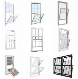 Ventas al por mayor de ventanas colgantes simples o dobles hechas de material de PVC/<span class=keywords><strong>UPVC</strong></span> - Product Image 6