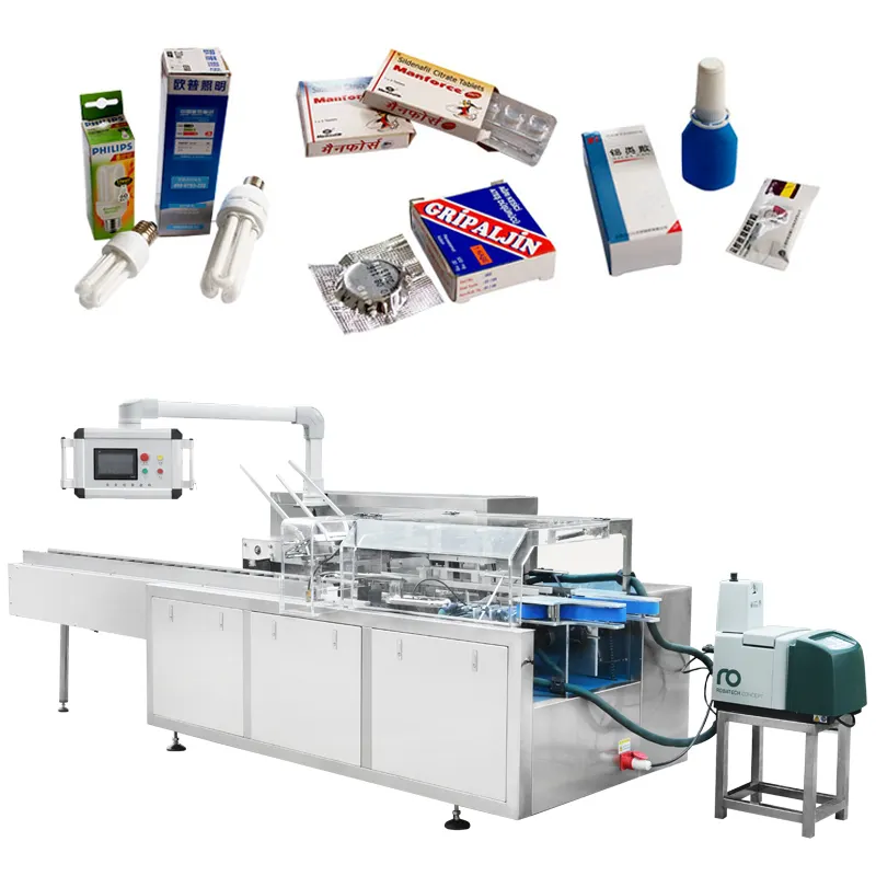 Caja de papelería máquina de embalaje tiza máquina de estuchado aceite pastel pluma máquina de embalaje de cartón para la venta