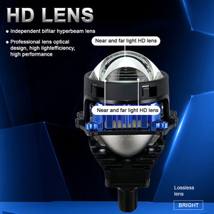 JHS uzun parlaklık 120 led projektör W Bi projektör Lens car hi lo işın 3 inç led lazer projektör bi için araba - Product Image 4