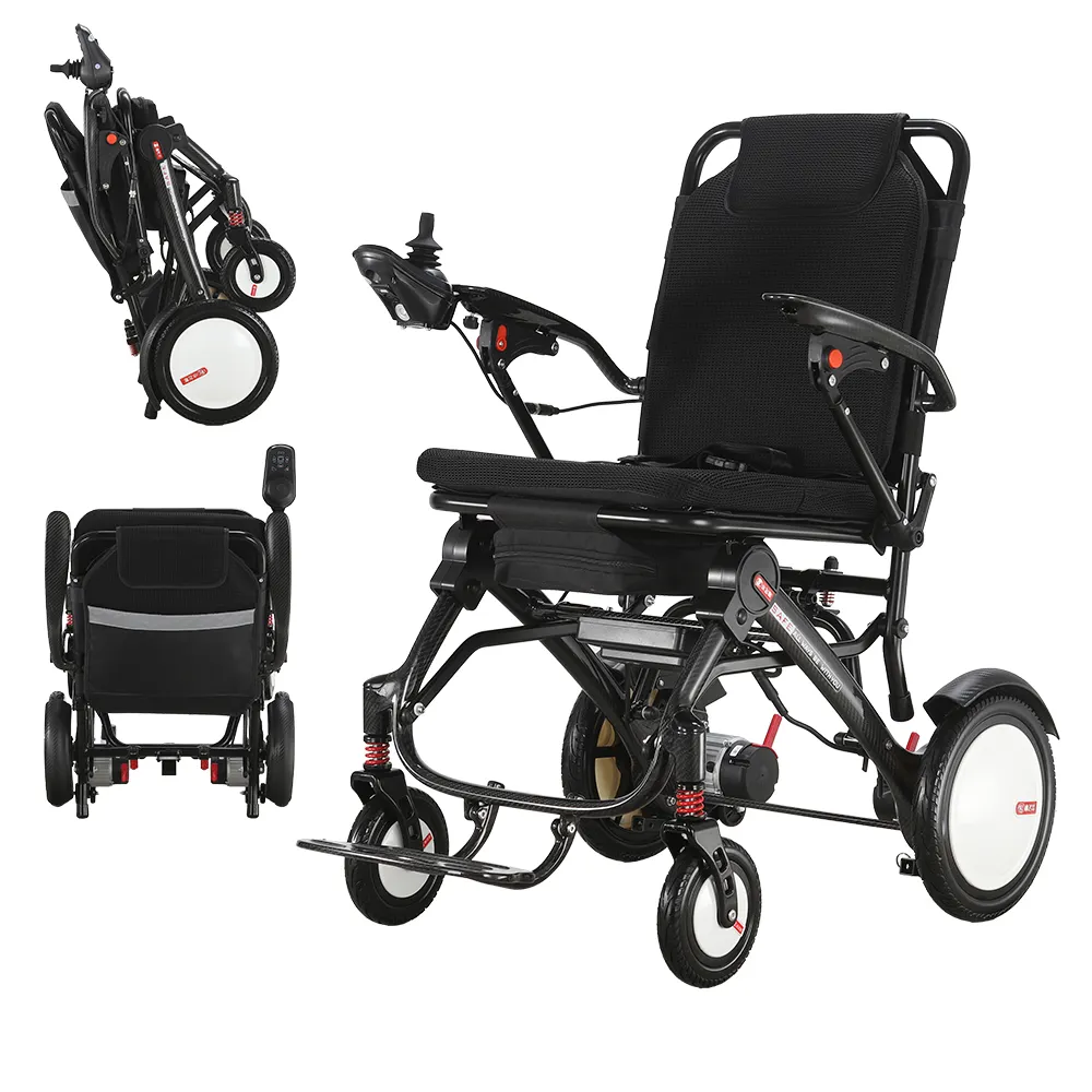 XFGN18-208CA軽量折りたたみ式電動車椅子高級軽量カーボンファイバー電動車椅子