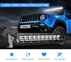 ออโรร่า IP68 IP69K 30นิ้วแถวเดียว4X4 Led ขับรถแสงบาร์ออฟโร้ดแสง - Product Image 2