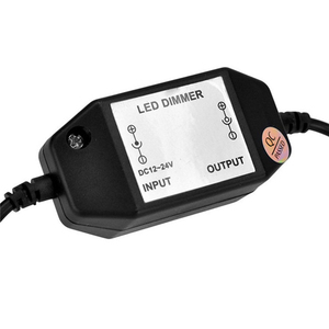 12V 24V 6ALEDノブ調光器DC5.5 * 2.1オスメスインターフェイス手動スイッチPWMライトコントローラー (単色ランプバーストリップ用) - Product Image 3