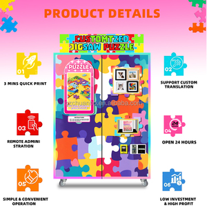 Sản xuất nhà máy OEM/ODM DIY ghép hình câu đố Máy bán hàng tự động SDK màn hình cảm ứng dựa trên đám mây quản lý đồng xu/thẻ tín dụng thanh toán - Product Image 5