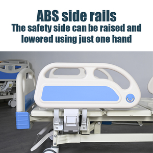 Роскошная Больничная койка из Гуанчжоу с автоматическим унитазом, ручная медицинская кровать из стали ABS и металлического материала - Product Image 4