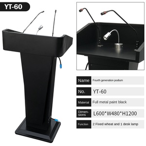 Giảng dạy lớp học hiện đại phòng hội nghị khách sạn rostrum bục kỹ thuật số thông minh với Micro cổ ngỗng - Product Image 5