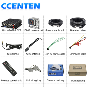 4通道MDVR 4g全球定位系统移动车载DVR带1080P双镜头倒车摄像头高清分辨率sd卡存储防水IP67K - Product Image 3