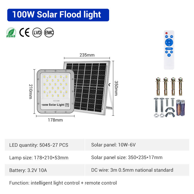 Puissance de la lampe grise-100W