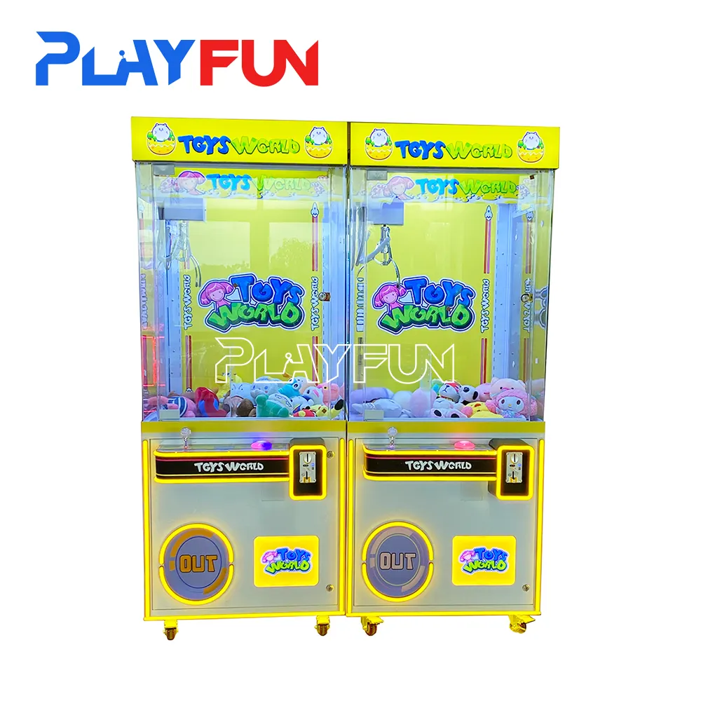 Playfun-Spiele New Design Prize Geschenke Plüsch puppen maschine Arcade-Spiel Toy Crane Claw Toys World Game Vending Machine zum Verkauf