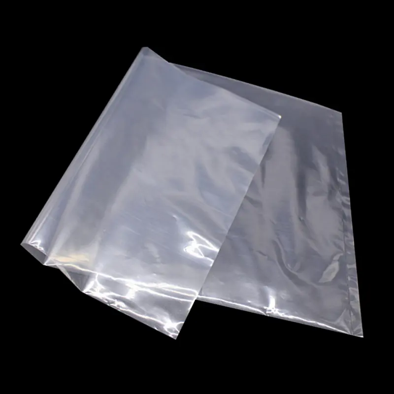Logo personnalisé pas cher auto-adhésif grand matériau PE Transparent sacs en plastique Transparent