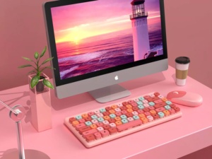 87 Keys Retro Punk Wireless <strong>Keyboard</strong> and Mouse <strong>Combos</strong> Home Notebook <strong>Desktop</strong> PC <strong>Computer</strong> Latest Gaming <strong>Keyboard</strong> Mouse Set - Product Image 5