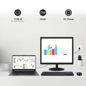 17 "スクエア1280x1024 10ポイントマルチタッチスクリーンモニターVESA壁取り付け可能PCタッチモニターPC POSマシン用 - Product Image 4