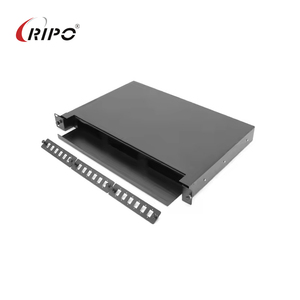 1U 24芯抽屉式光纤接线盒19英寸机架式ODF FTTH 24芯光纤接线板 - Product Image 1