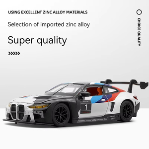 1:24 ölçekli BWM GT43 pres döküm Model araba Metal sesli oyuncak & işık geri çekme dekoratif süs Decorative Modelo Del Metal - Product Image 4