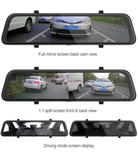 12英寸车载DVR流媒体Dash Cam 1440P触摸屏双镜头2k视频录像机后视镜备份相机 - Product Image 5