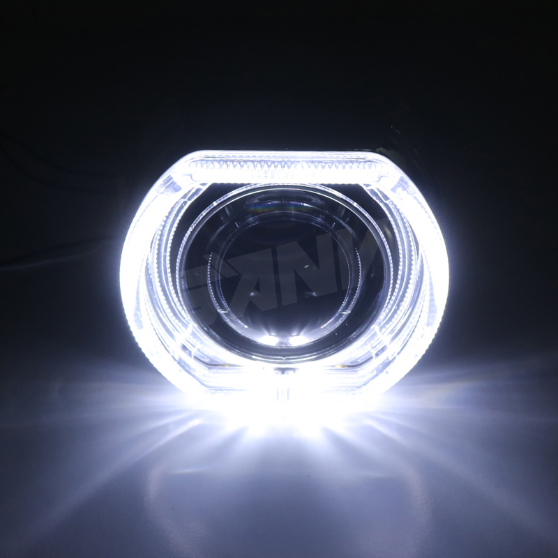 Cache-phares "angel eyes" blancs de 3 pouces