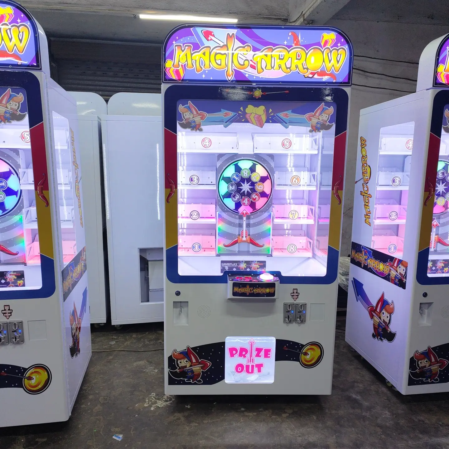 Muntautomaat Speelgoedautomaat Prijs Geschenk Magische Pijl Arcade Game Machine