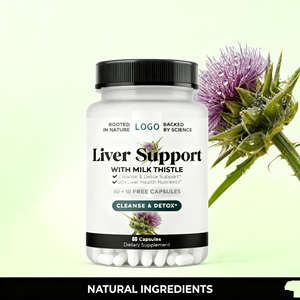 Yetişkin yağlı karaciğer sağlığı için özelleştirilmiş detoks onarım destek takviyesi karaciğer temizlemek yenilemek kapsüller - Product Image 3