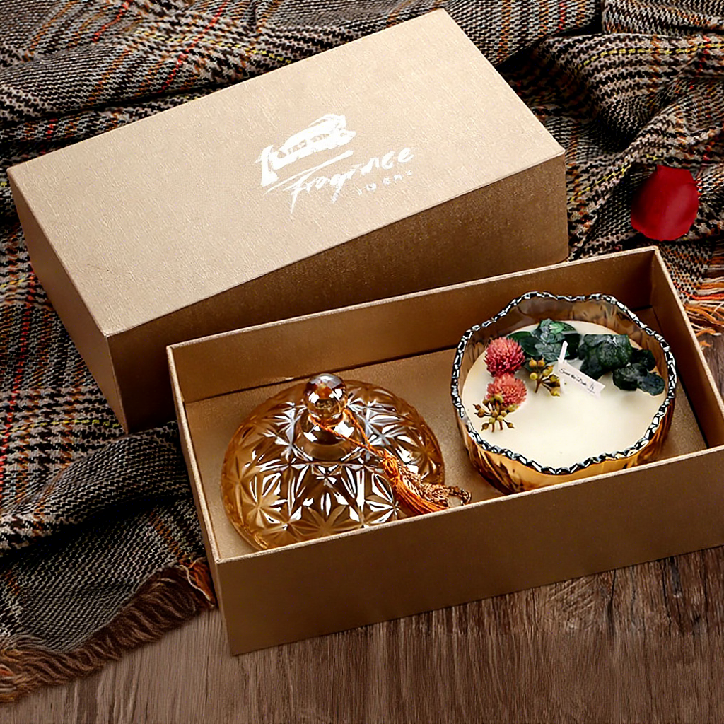 Caja de regalo cálida de aromaterapia de invierno.