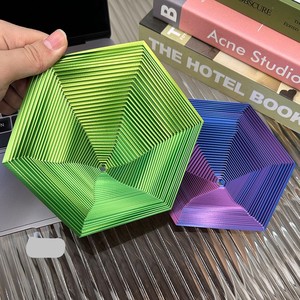 3D baskılı fraktal altıgen dekompresyon aracı yaratıcı yeni sınır ötesi bebek eğitici oyuncaklar el oyun ve ev dekorasyon için - Product Image 4