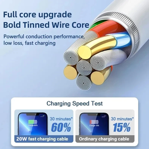 IPhoneケーブル用ホット20W USB-C充電器20WタイプCケーブルiPhone充電器IPhone14 13 12 11用データケーブル - Product Image 3