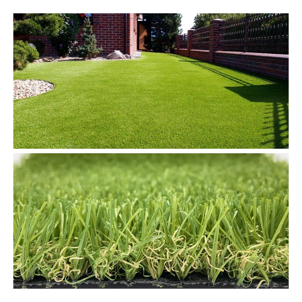 Wholesale Anti-UV real looking durable artificial carpet low price m2 grass tiles synthetic turf