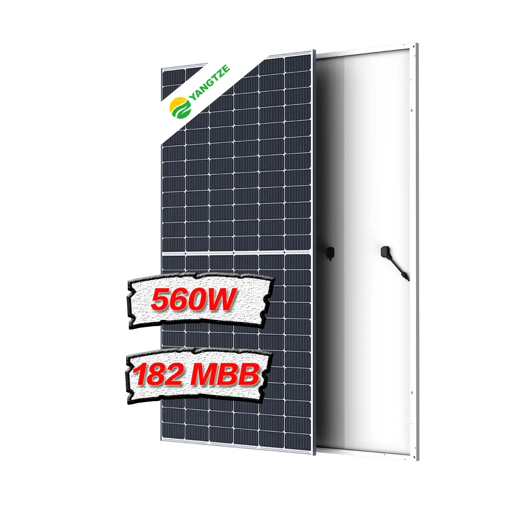 Yangtze 550W 560W PV mô-đun năng lượng mặt trời quang điện bảng điều khiển nhà cung cấp giá cả hợp lý Monocrystalline năng lượng mặt trời bảng điều khiển 500W