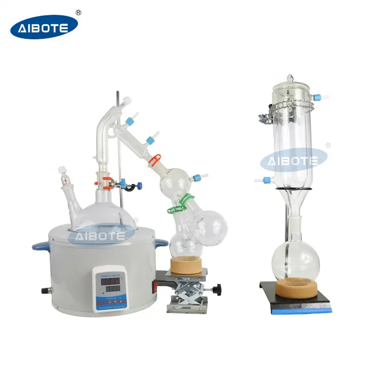 Equipo de destilación de alcohol de 2000ml Máquina de destilación de camino corto 2L