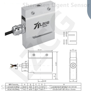 Sensor de fuerza de salida nominal de 2,0 ± 10% mV/V y células de carga de 0 a 200kg de capacidad para compresión de tensión y mediciones de fuerza - Product Image 4