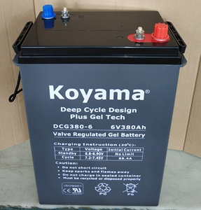 L16G батарея глубокого цикла, 6 В 380AH, гелевая скруббер, подметальная батарея, конструкция глубокого цикла - Product Image 2